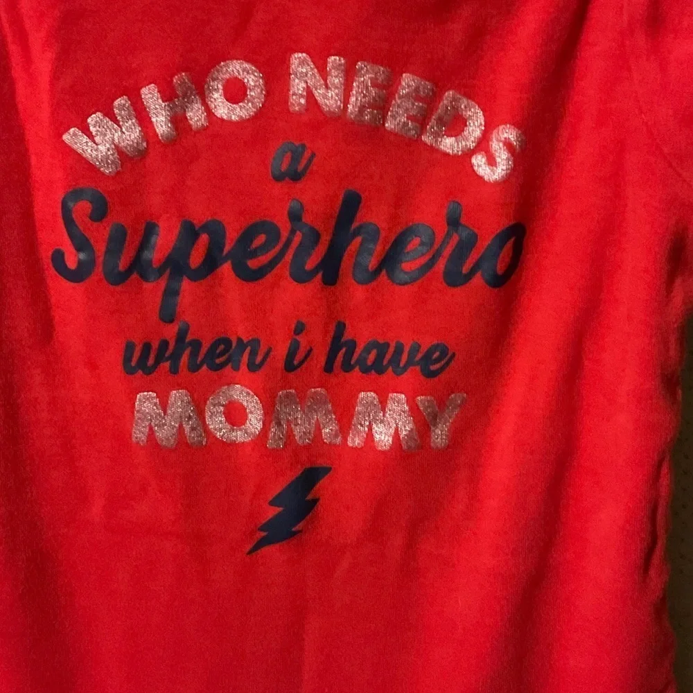 Carter's Red Bodysuit with Blue Text